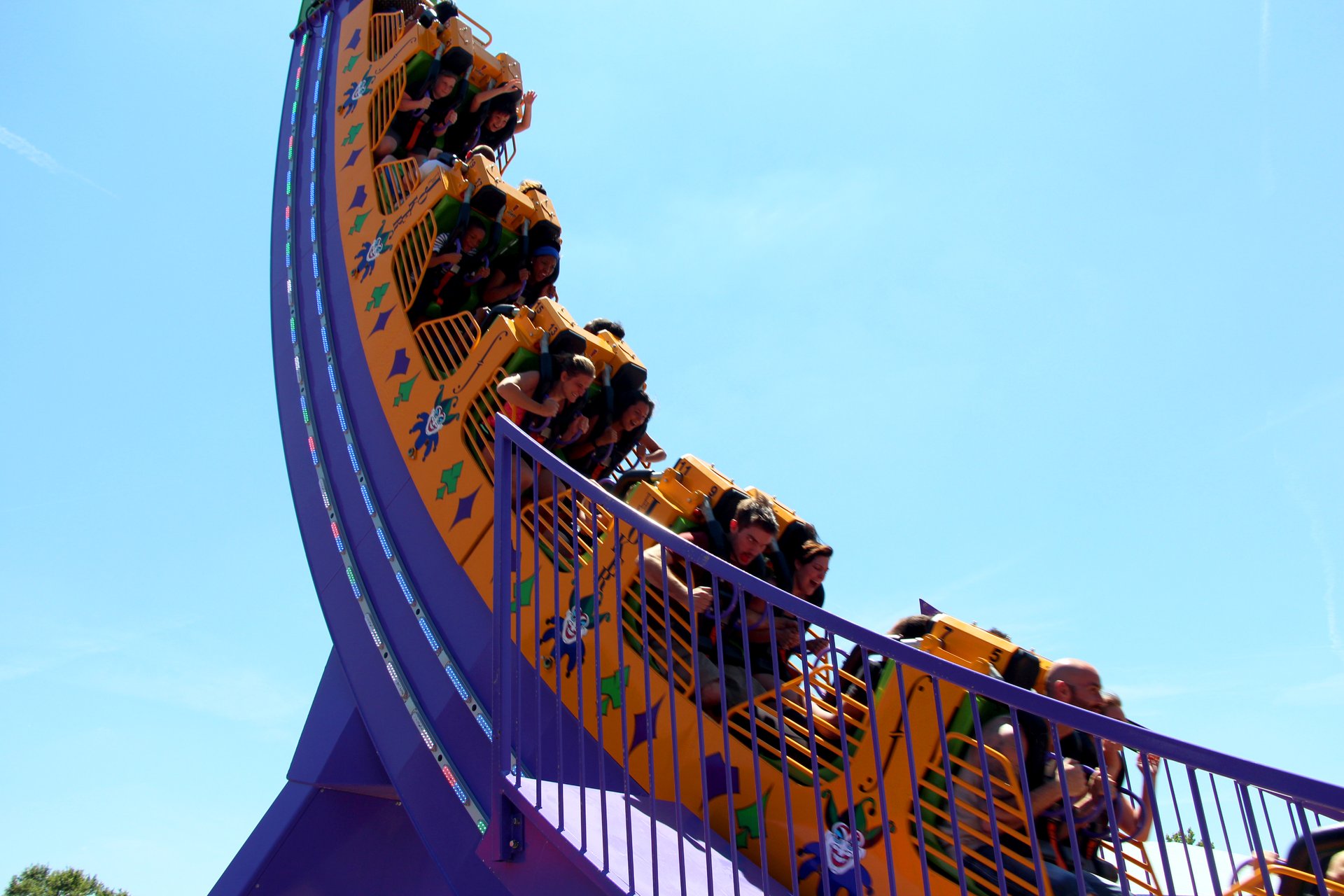 The Joker Chaos Coaster Six Flags Over