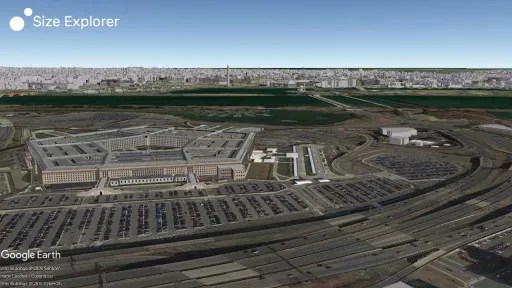 Pentagon @ Washington D.c. - Size Explorer - Compare The World