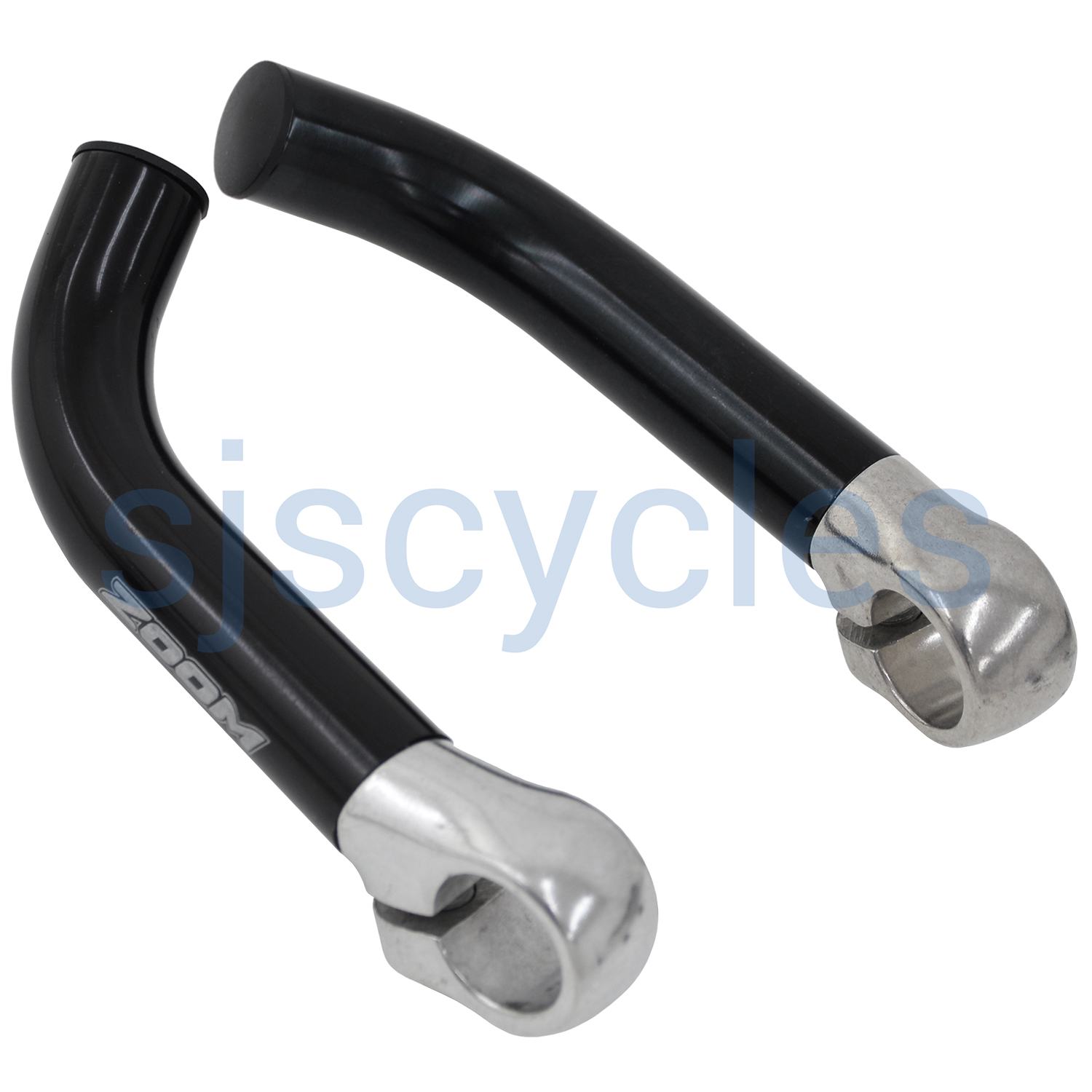 Zoom Alloy Ski Bar Ends Black