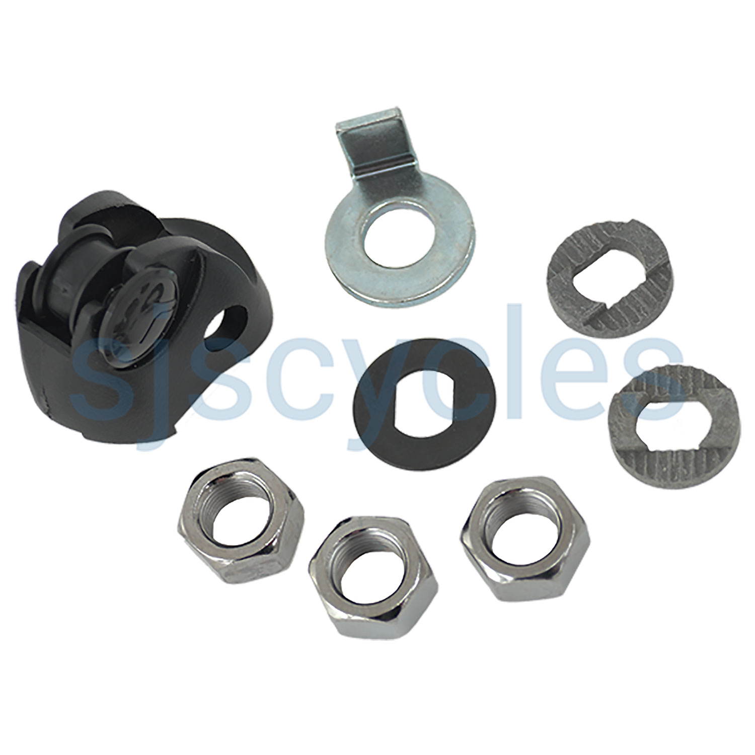 Brompton 5spd Axle Nuts & Washers QRW5NB