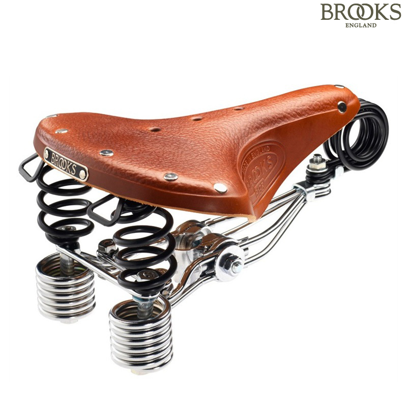 Brooks B135 S double sprung saddle chrome rail