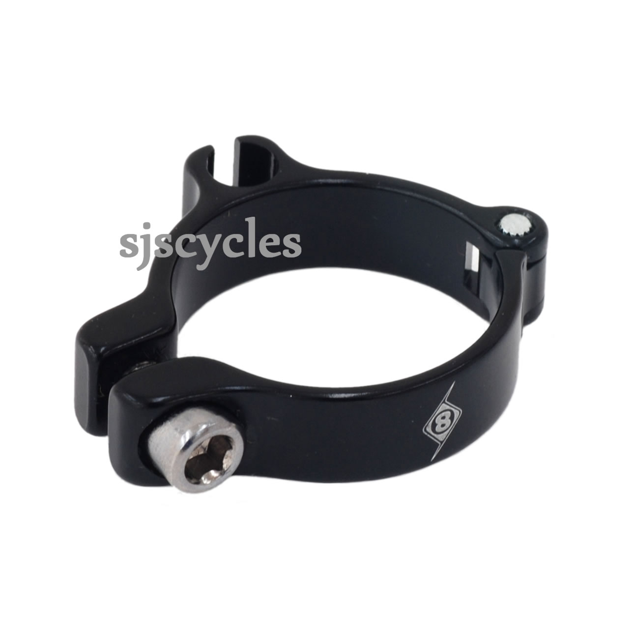 Origin8 ClampOn Single Cable Stop Black 28.6mm