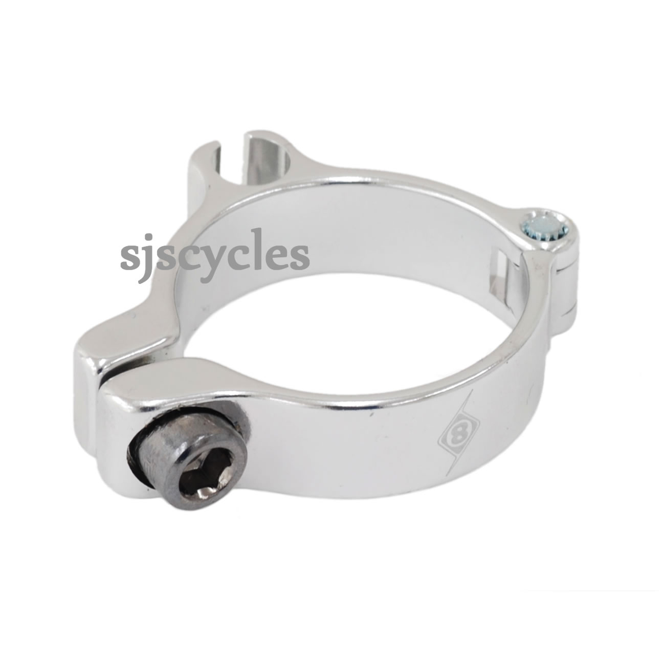 Origin8 ClampOn Single Cable Stop Silver 31.8mm