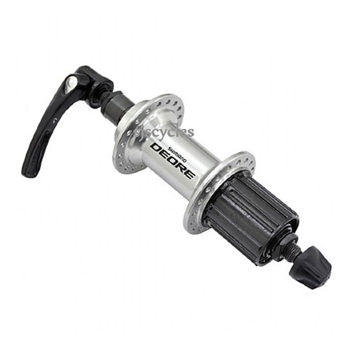 Shimano Deore FHT610 Rear Cassette Hub Silver