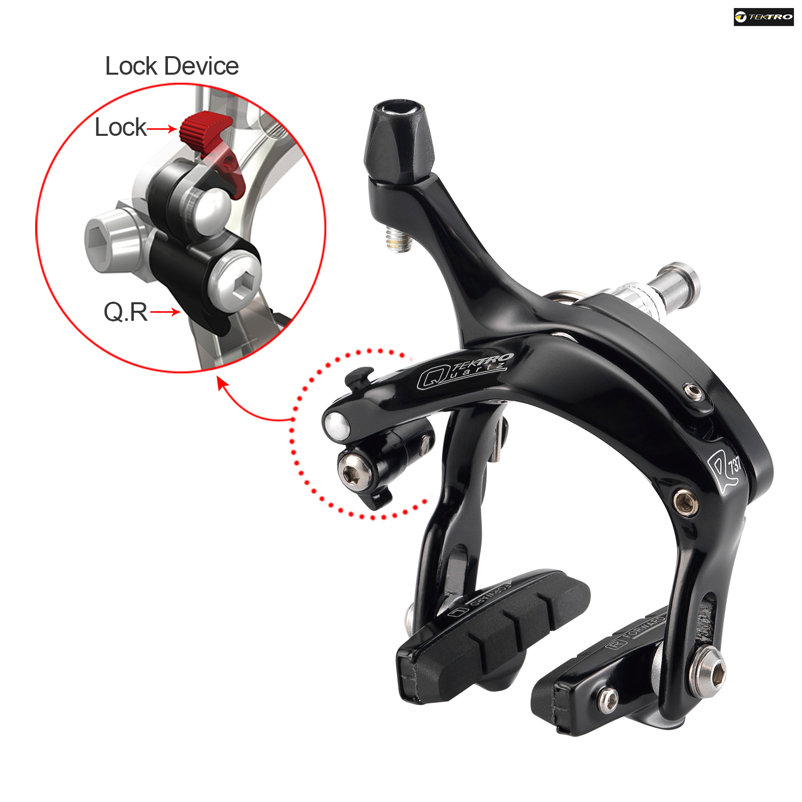 Tektro R737 Caliper Brake Set 4757 mm Drop