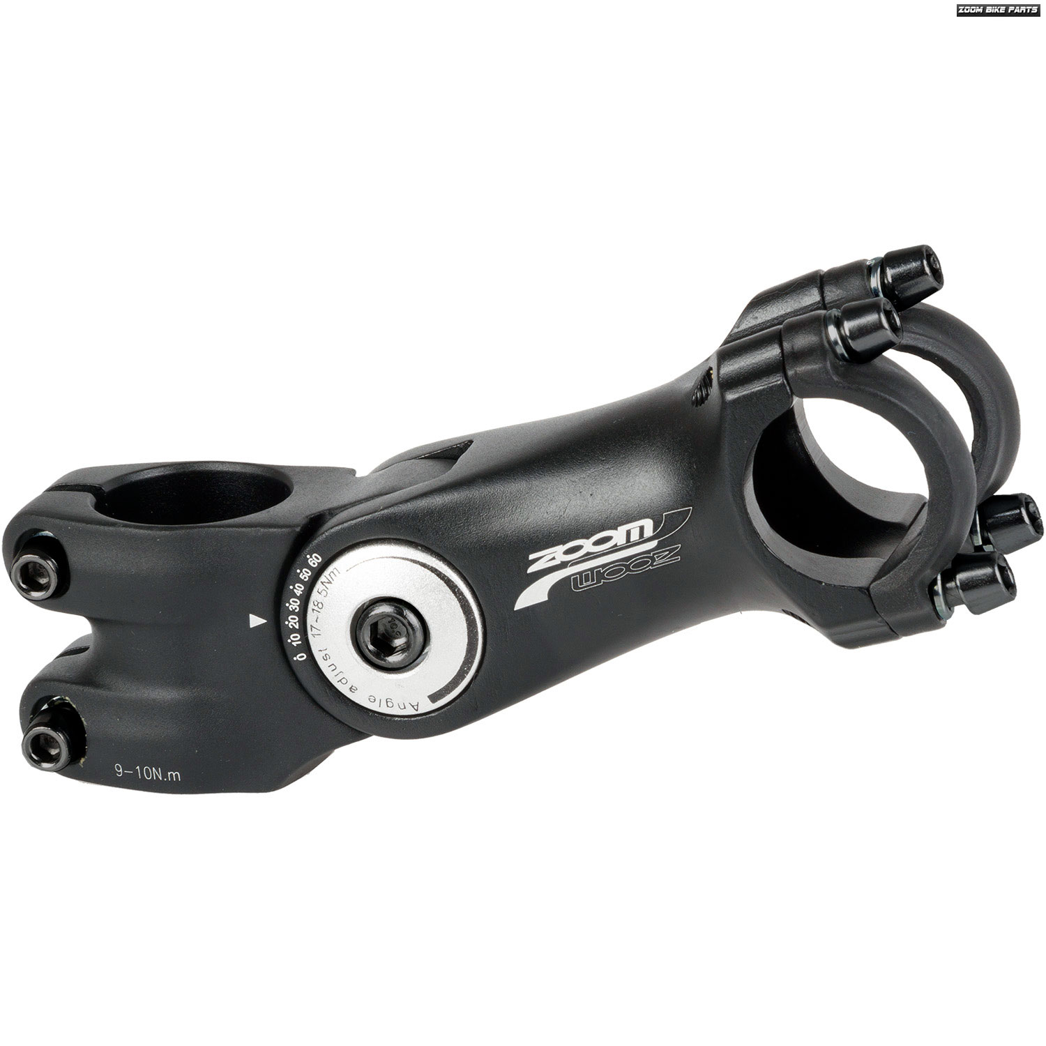 Zoom 1 1/8' Ahead Adjustable Stem 31.8mm Black