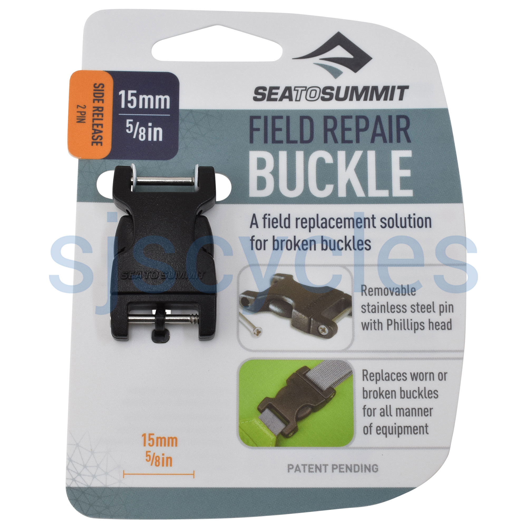 Luggage Repair Buckle 15mm Side Release 2 Pin