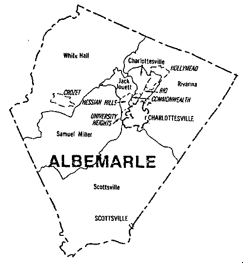 Interactive Map of Albemarle County Public Schools, Elementary.