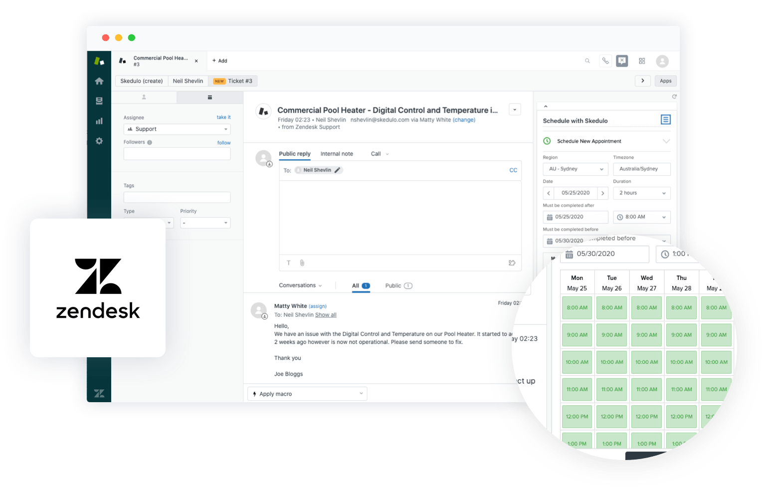 Skedulo for Zendesk Skedulo