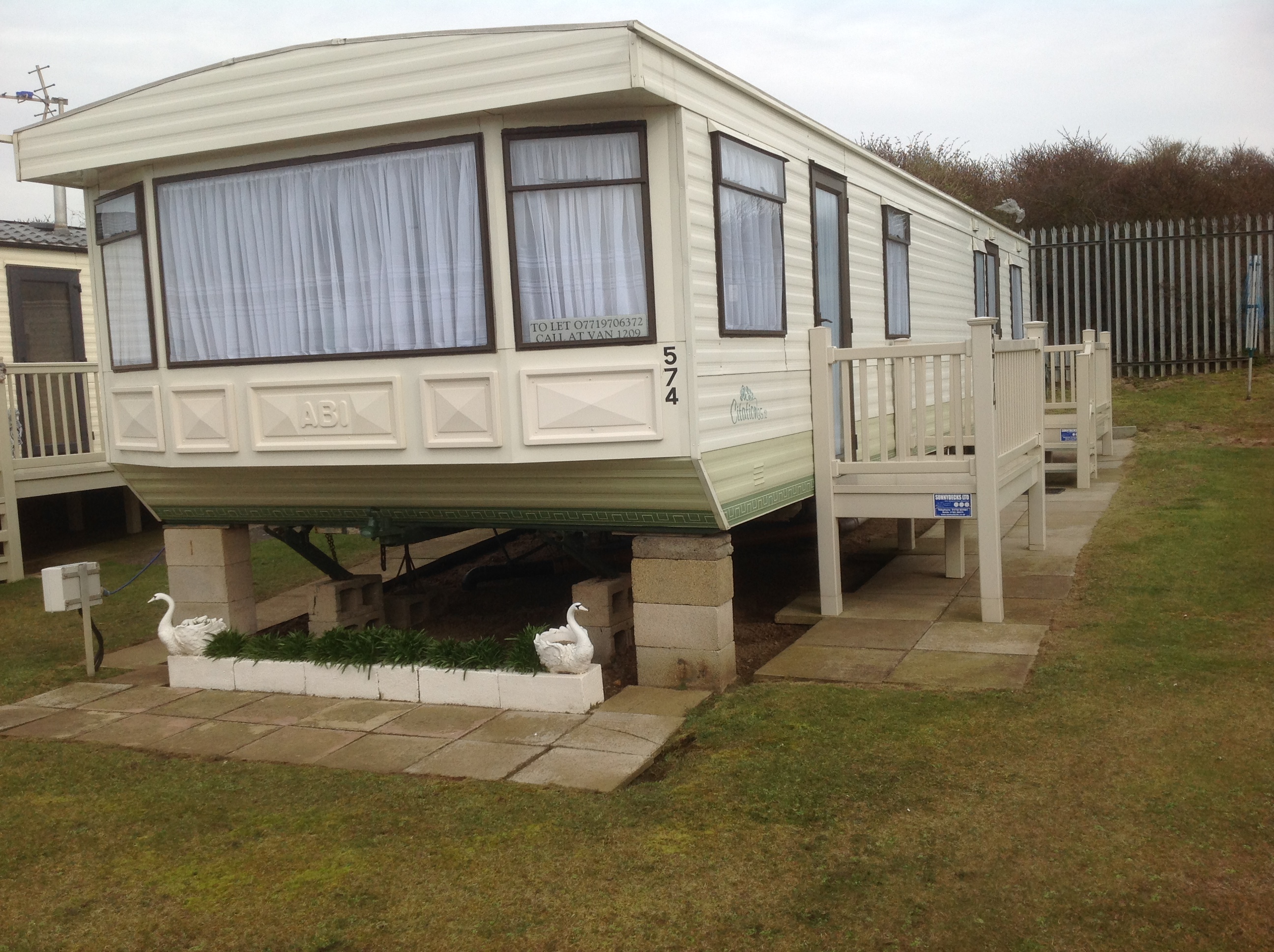 Caravans for hire at Kingfisher Holiday Park Ingoldmells Skegness