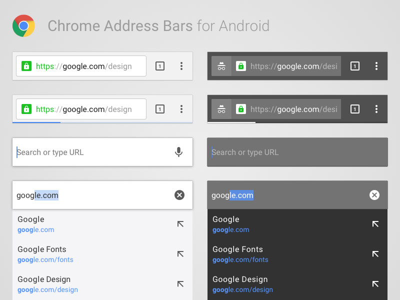 Android Chrome Address Bars Sketch freebie Download free resource for