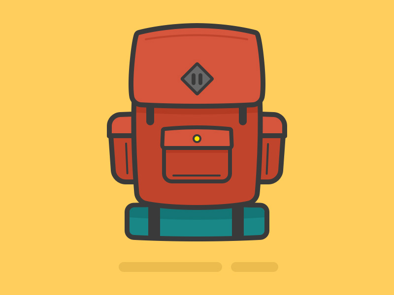 Hiking Backpack Icon Sketch freebie Download free resource for Sketch