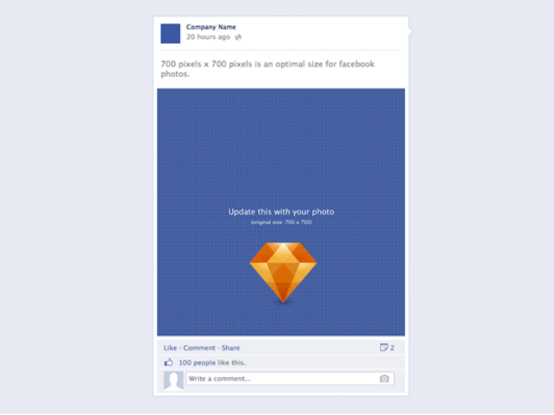 Facebook Post Sketch freebie Download free resource for
