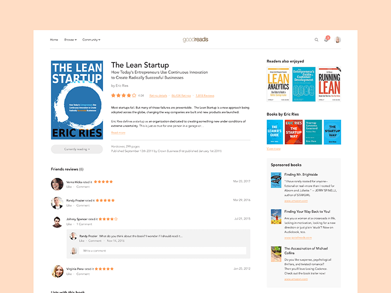 Goodreads Concept Sketch freebie Download free resource for Sketch