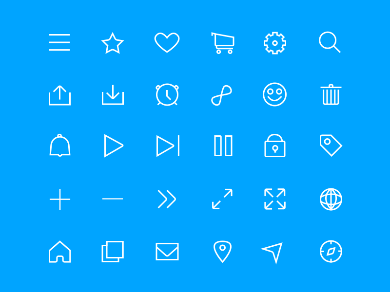 Minimal Line Icon Set Sketch freebie Download free resource for