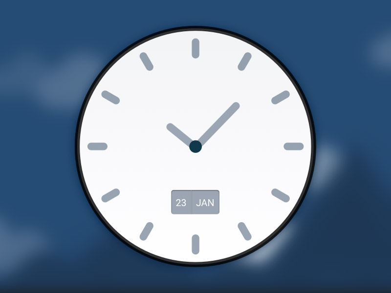 Simple Clock Sketch freebie Download free resource for Sketch