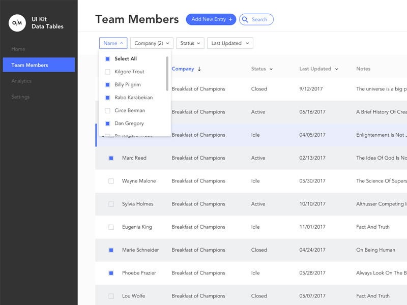 Data Table UI Design Examples To Use As Inspiration, 55 OFF
