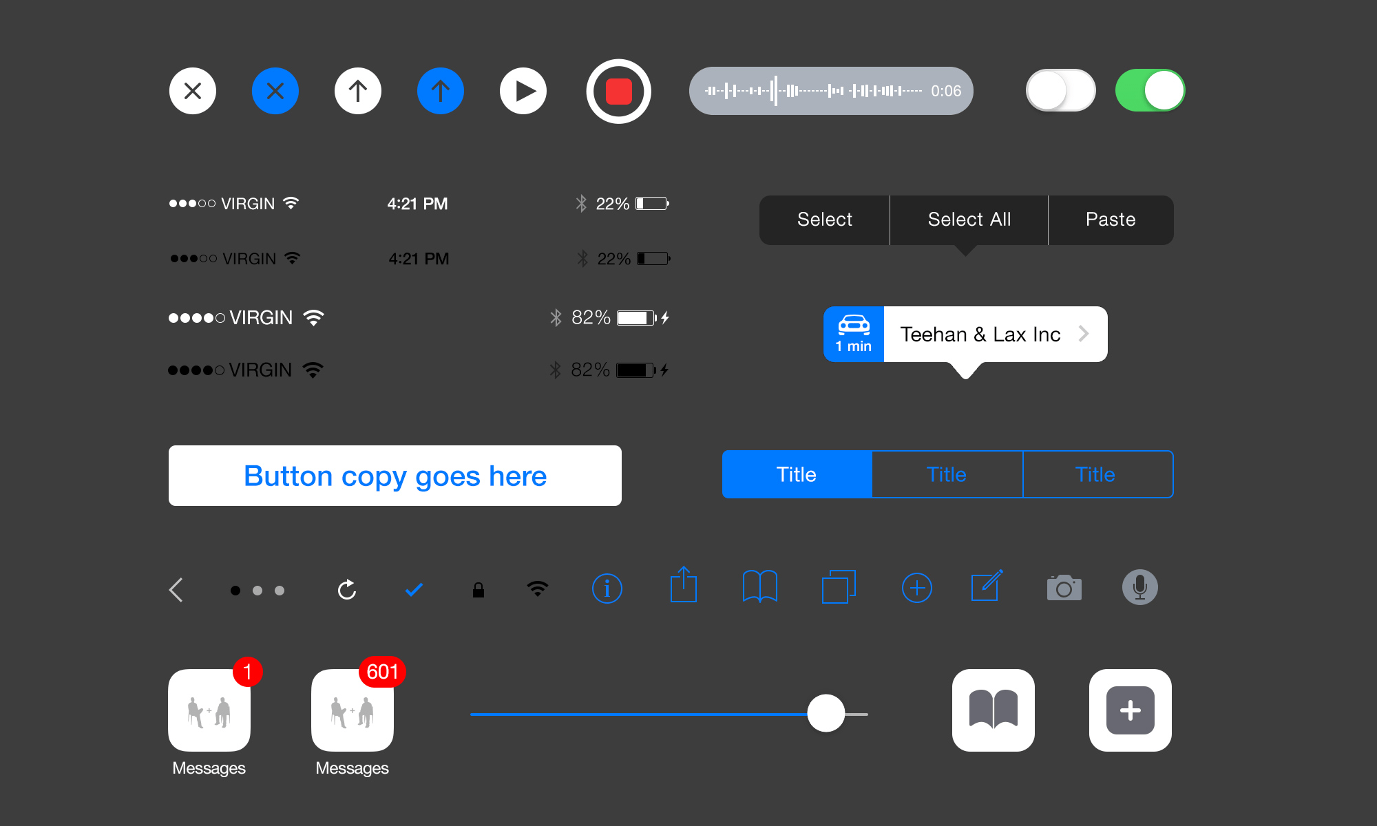iOS 8 UI Elements and Templates for Sketch App Sketch Resource for
