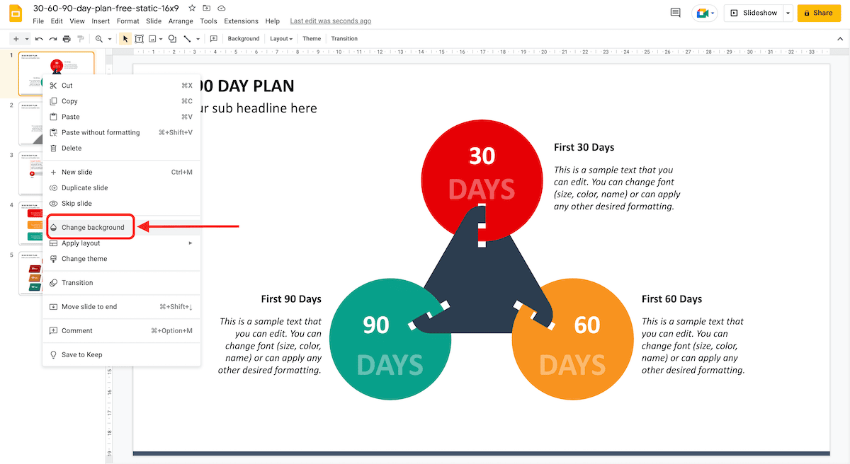 How to Change the Background Image and Color in Google Slides