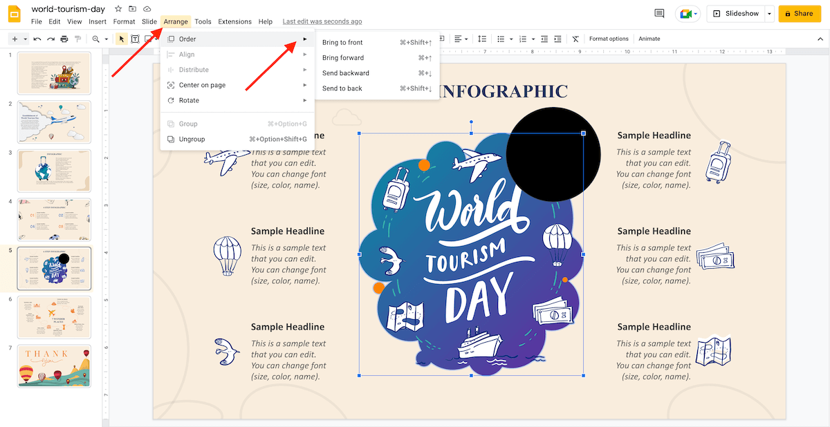 How to Arrange and Align Objects in Google Slides