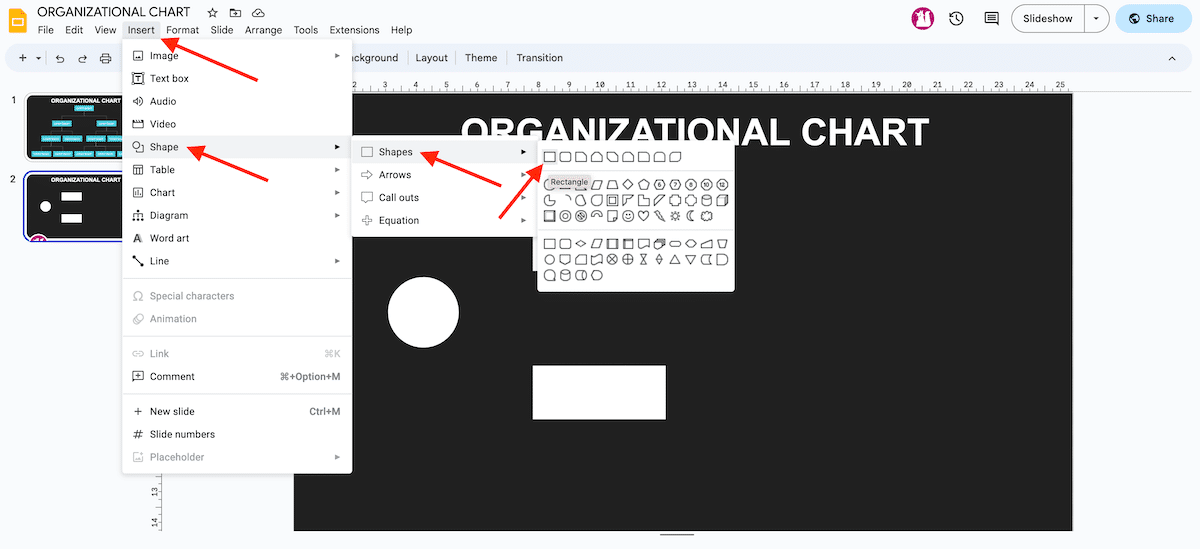 How to Create an Organizational Chart in Google Slides