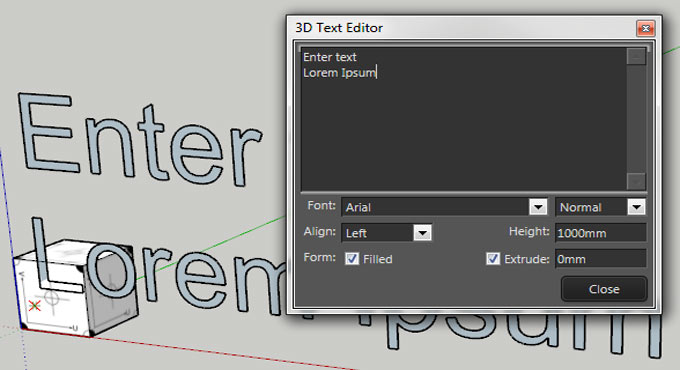 3D Text Editor The newest sketchup extension Sketchup World