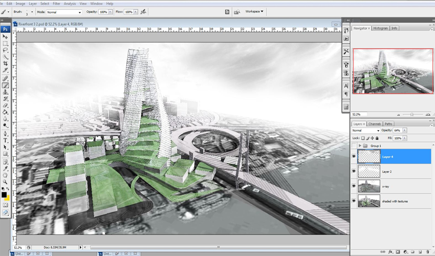 Daytime Rendering SketchUp to SketchUp 3D