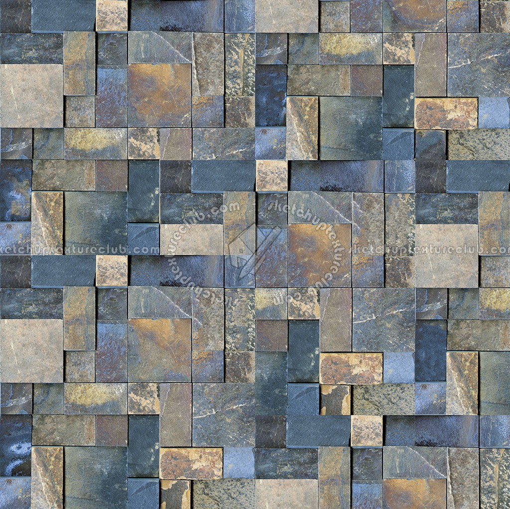 Stone cladding internal walls texture seamless 08117