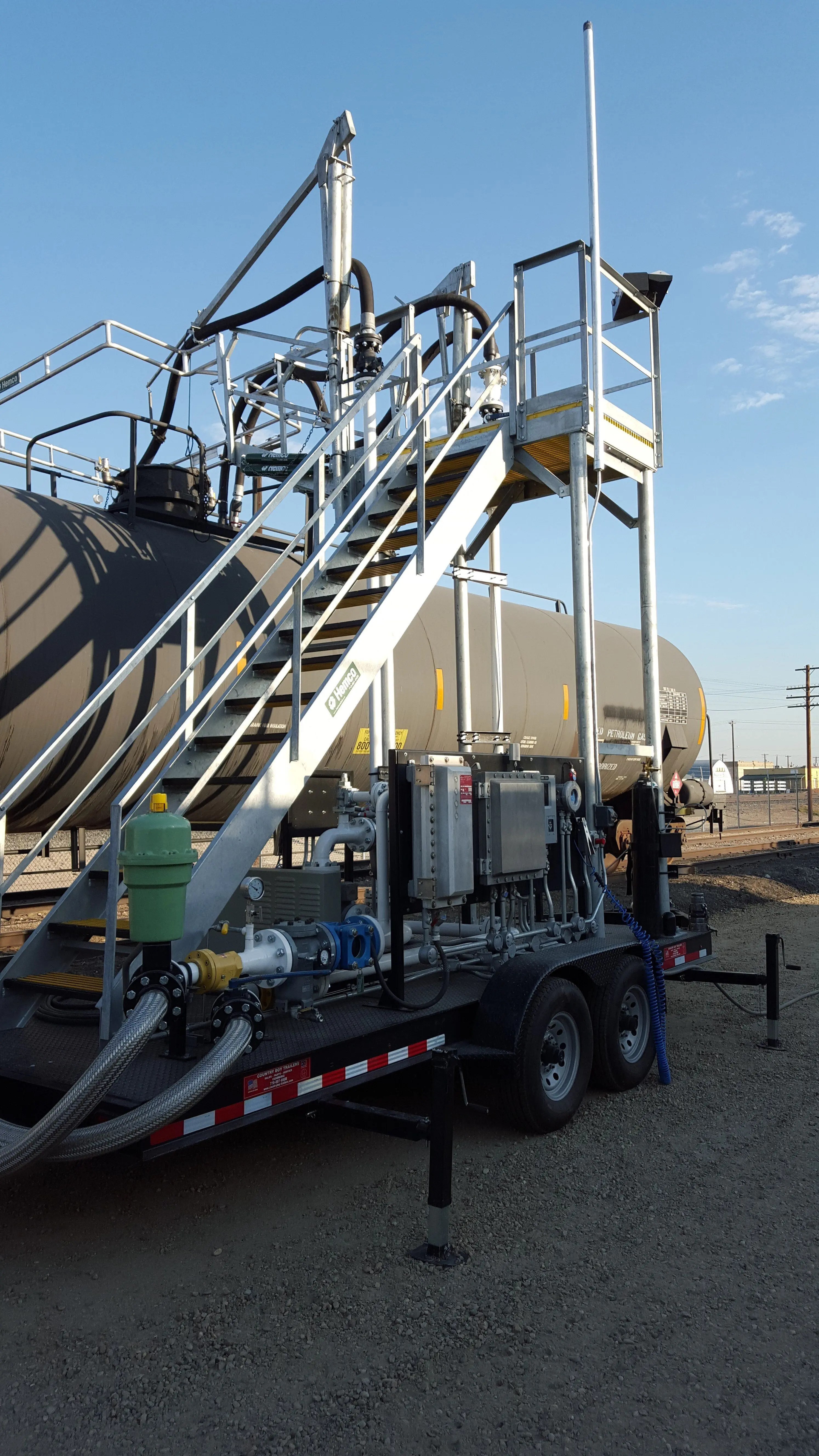 About Railcar Transloaders for LPG, LNG, Propane, Butane S&S Technical, Inc