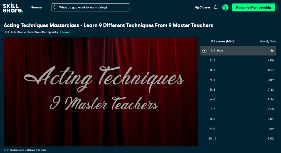 12 Best Online Acting Classes & Training in 2024 Skill Courses