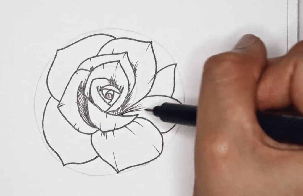 How To Draw A Realistic Rose