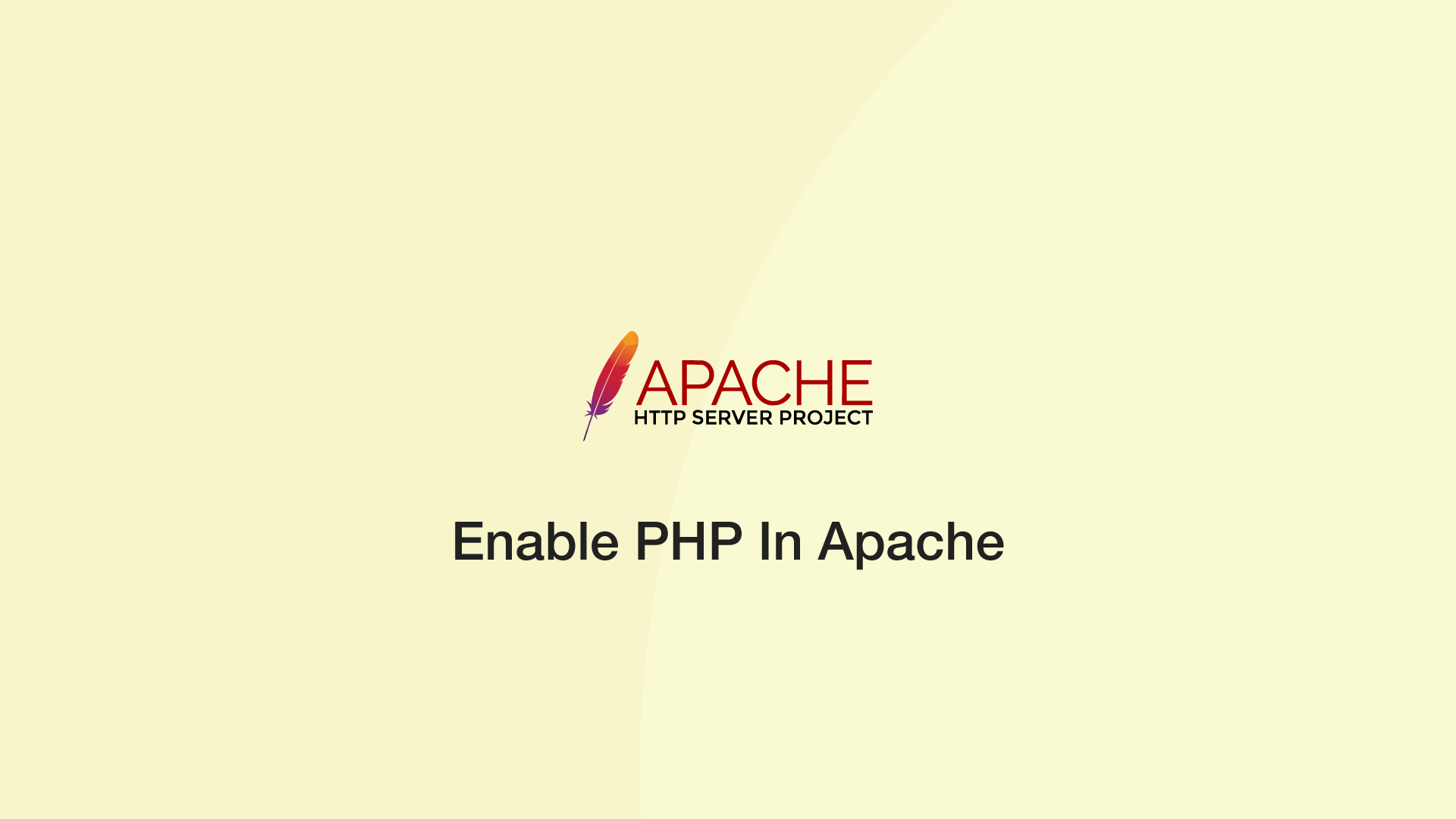 How to Enable PHP In Apache SkillSugar
