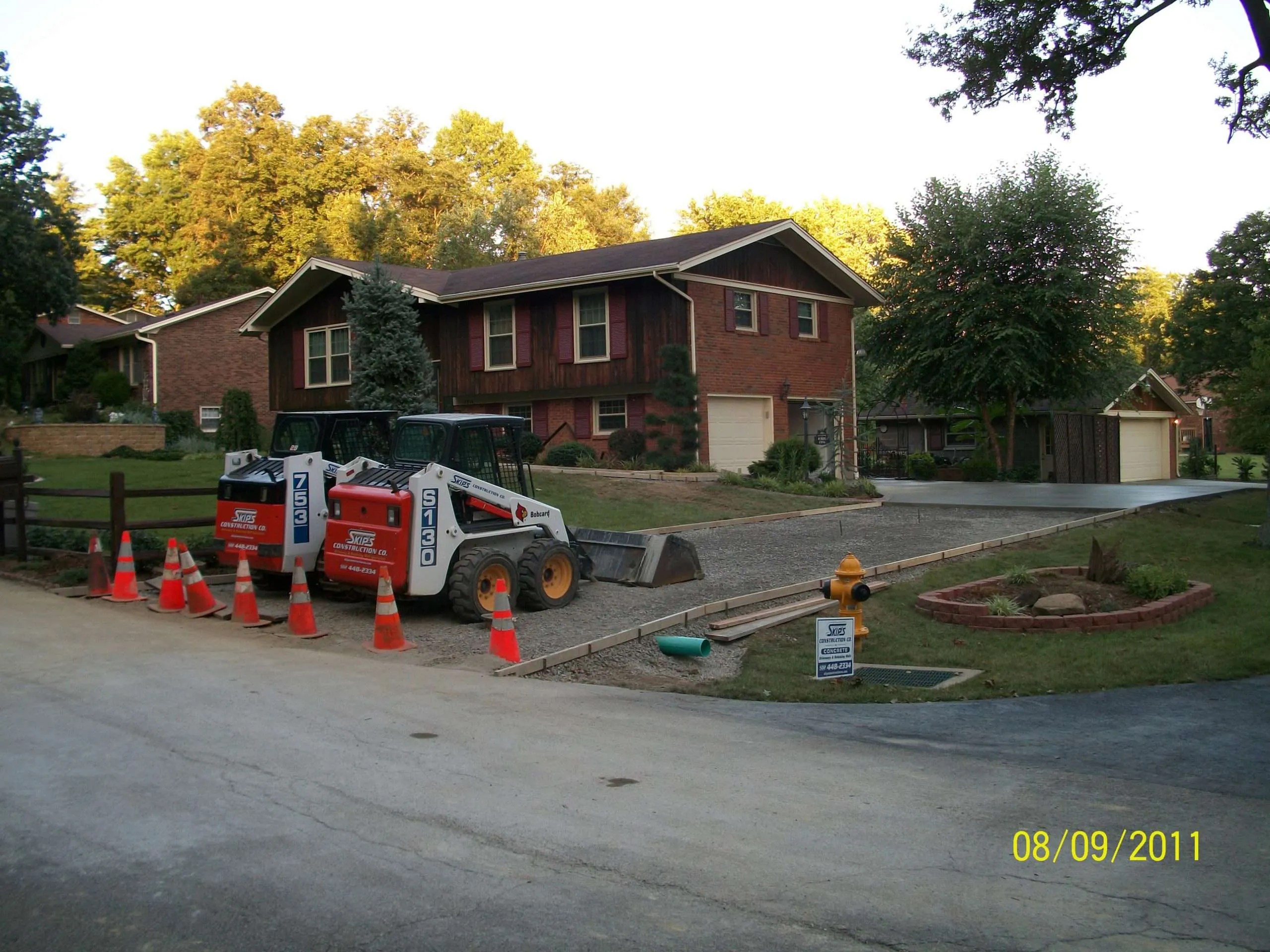 Broom Finish Driveways Concrete Contractor Louisville KY