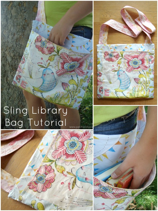 Sling Library Bag Tutorial by Patchwork Posse Skip To My Lou