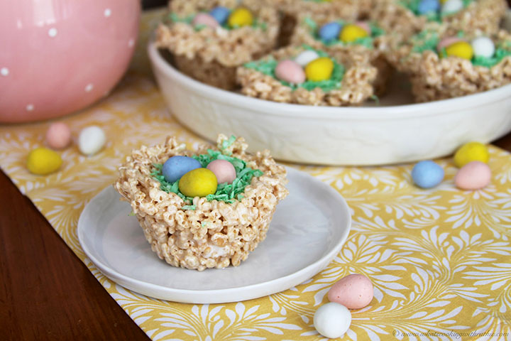 Spring Rice Krispie Treat Nests Skip To My Lou