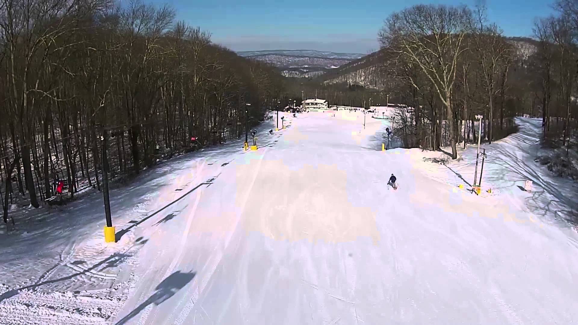 An Aerial Flyover of Omni Homestead Resort in Virginia Ski Southeast
