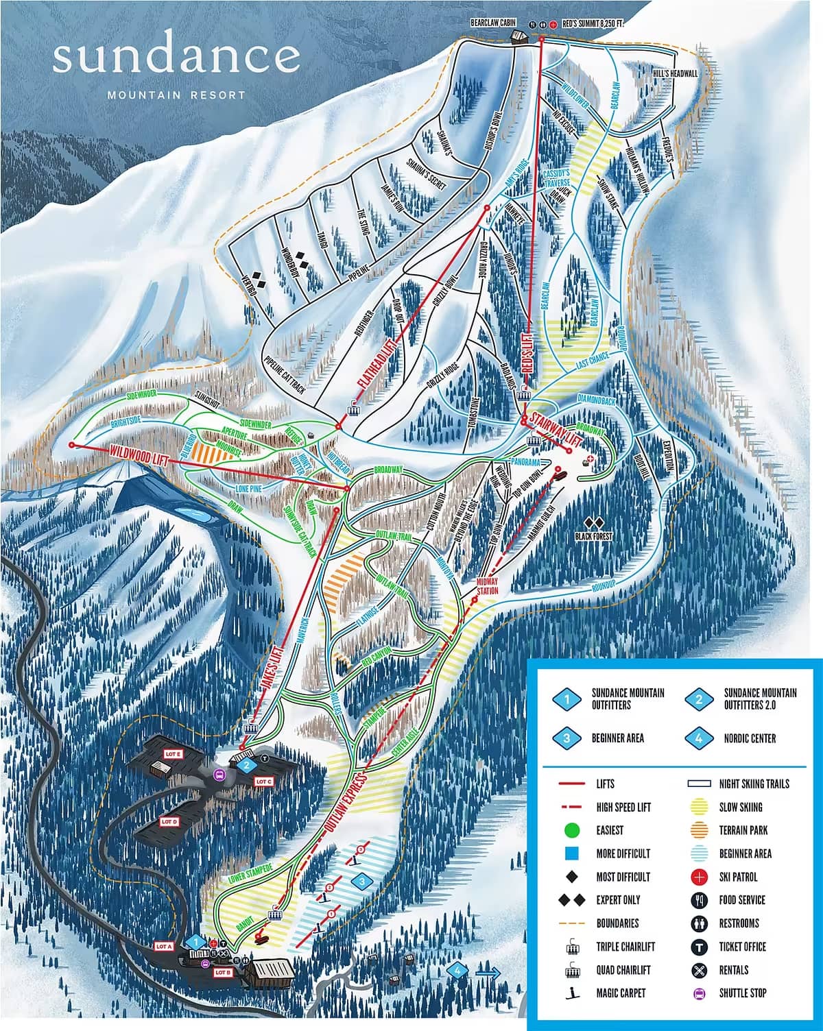 Sundance Ski Resort Map, Weather & Information Ski Utah