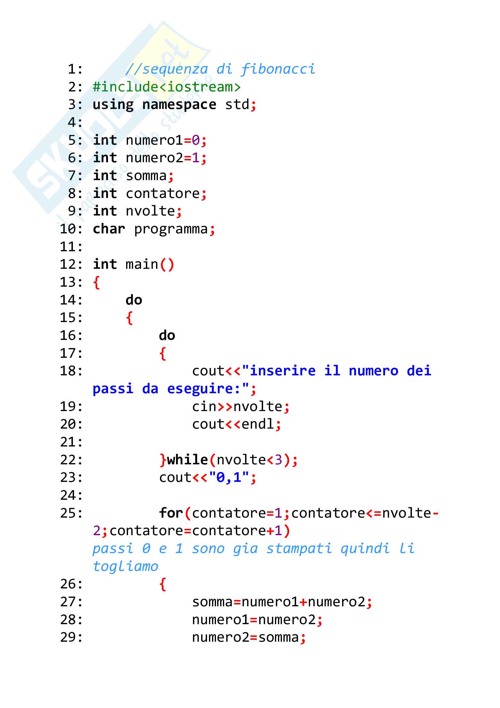 Esercizi svolti di C++ perfettamente funzionanti, tutto ciò che serve