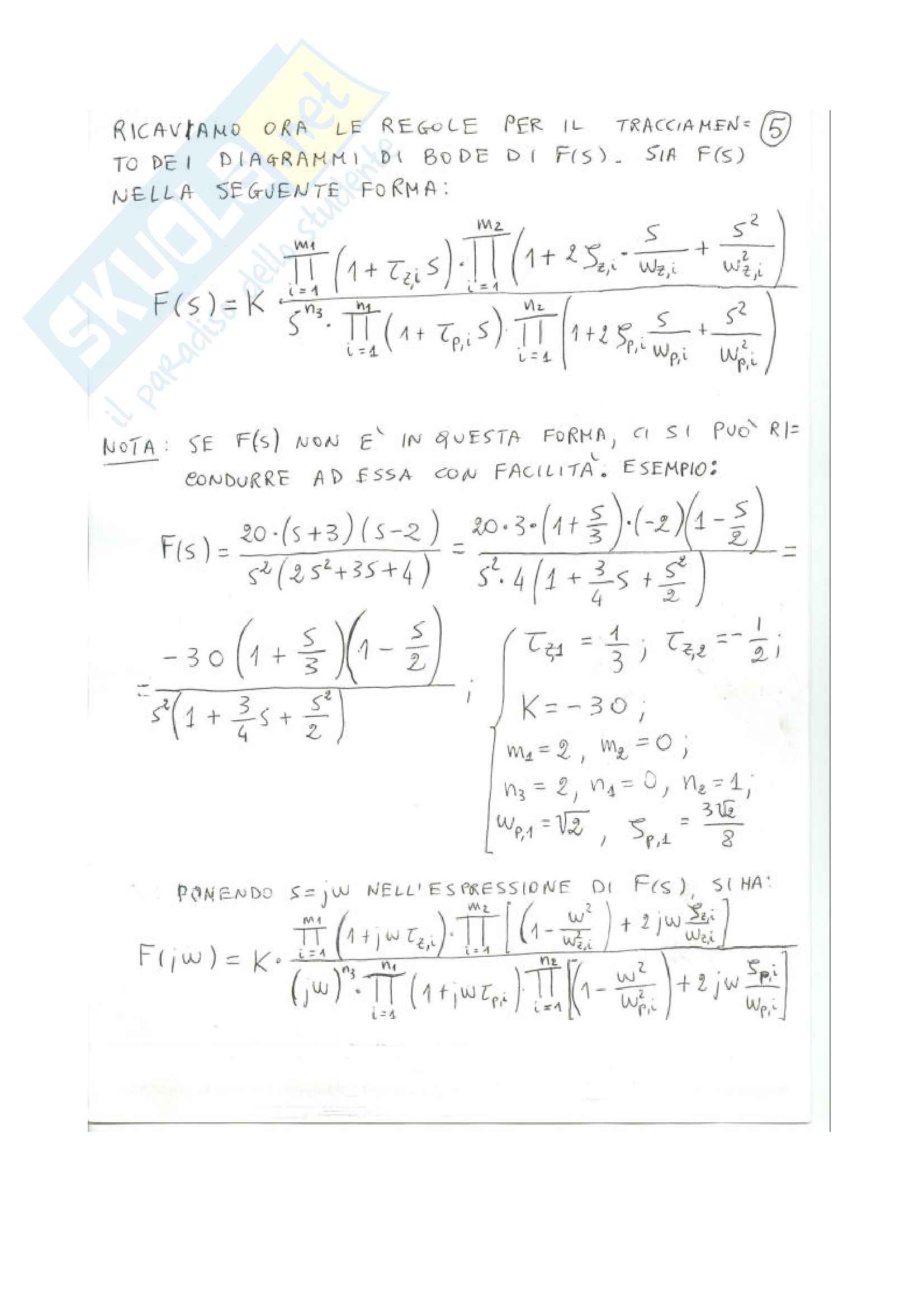 ESERCIZI DIAGRAMMI DI BODE PDF