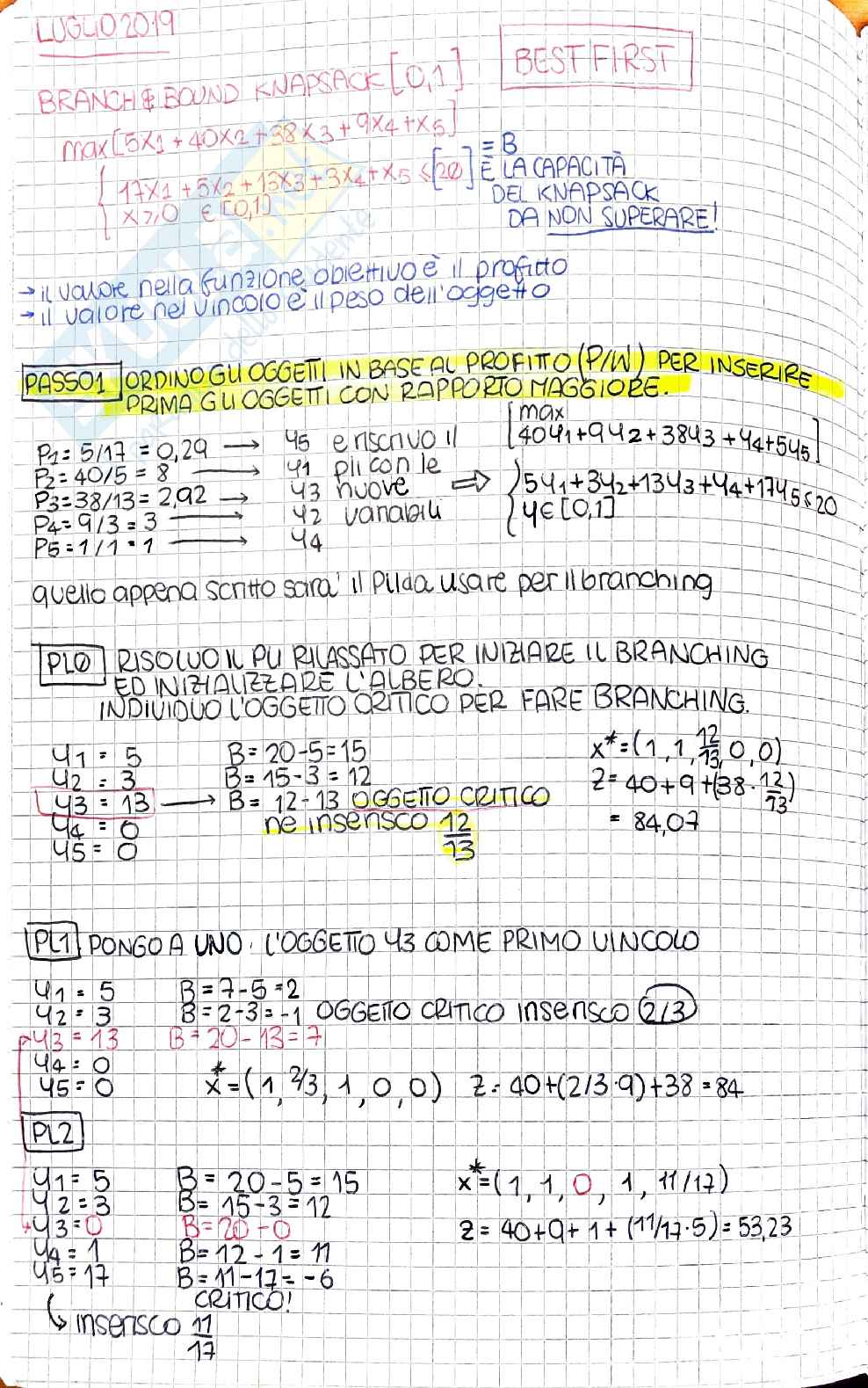 Esercizi e guide Ricerca Operativa 2