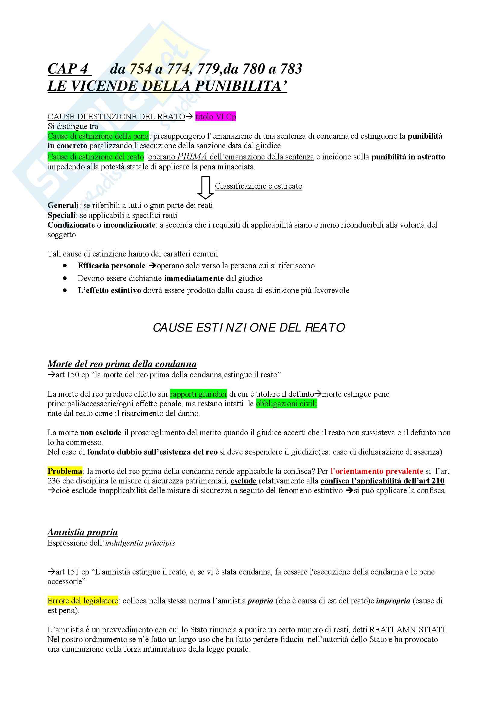 Diritto penale le vicende della punibilità