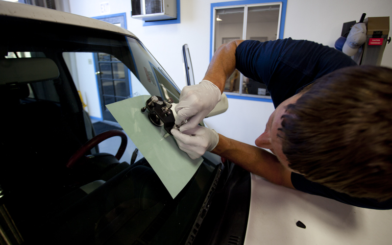 Windshield Chip Repair Sky Blue Mobile Glass