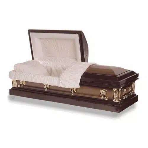 Mocha 18 Gauge Steel Casket Sky Caskets