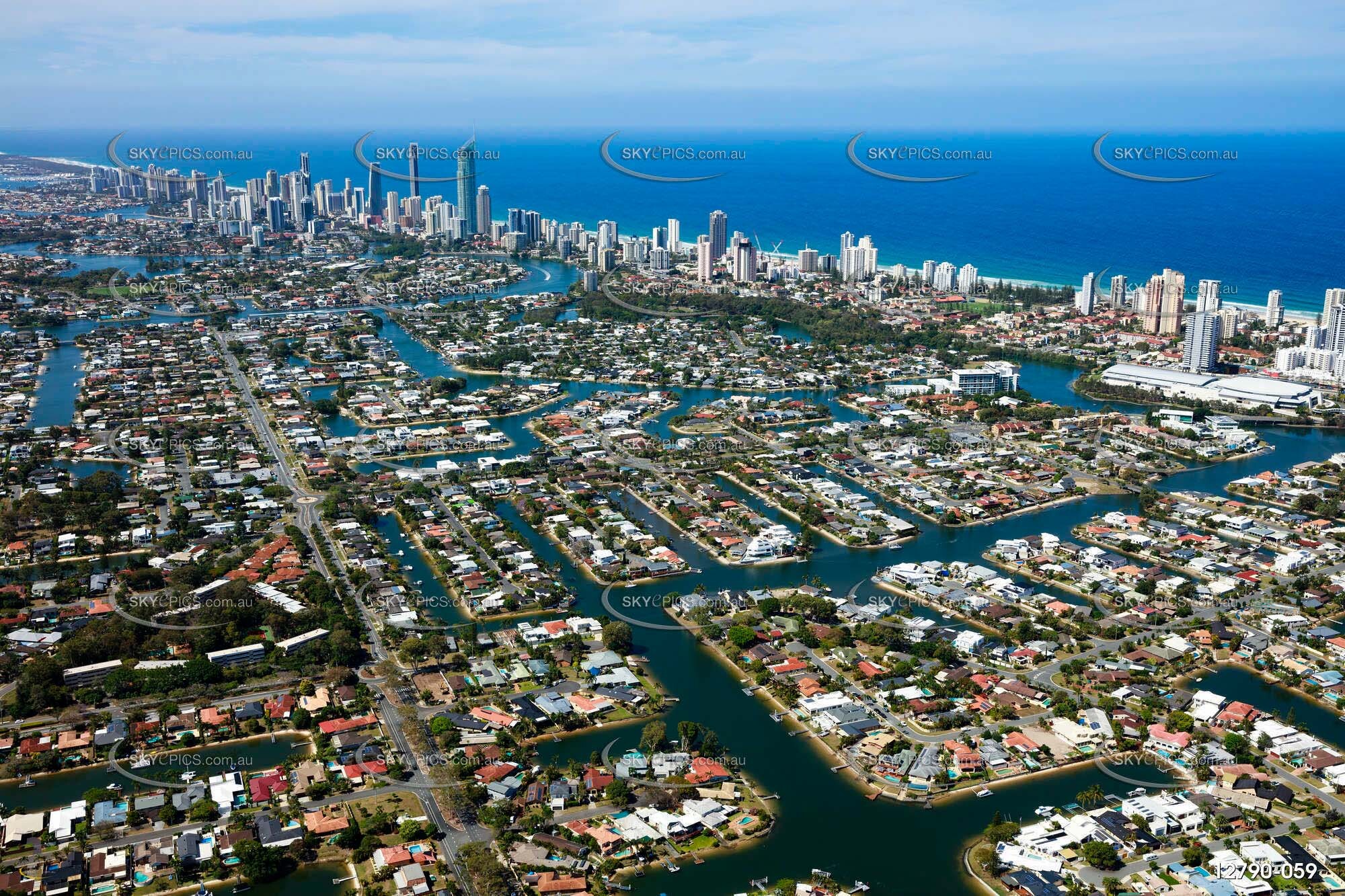 Broadbeach Waters QLD 4218 QLD Aerial Photography
