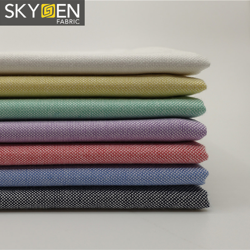 OX04 100 cotton multi color oxford fabric for shirting Cotton Shirt