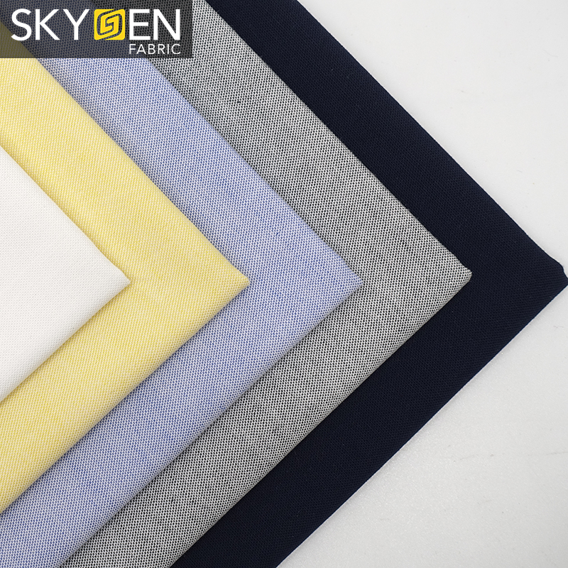 Pinpoint Oxford Fabric Cotton For Shirt Wholesale Shirt Fabric, Shirting Fabric Skygen Fabric