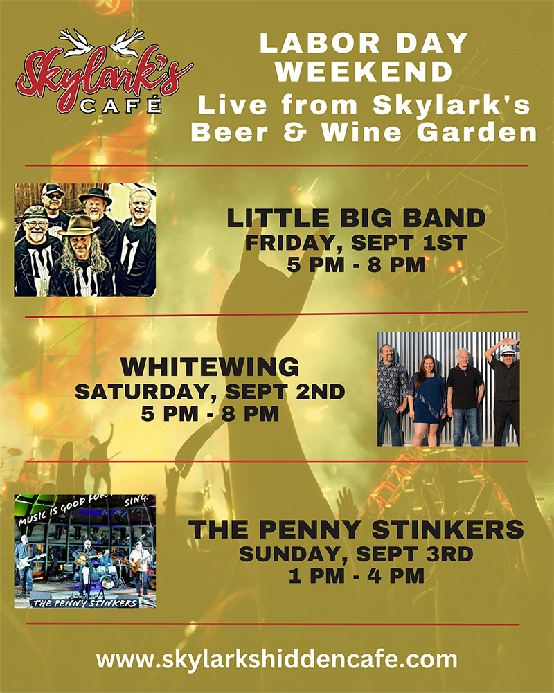 Labor Day Weekend Live Music Lineup Skylark's Cafe