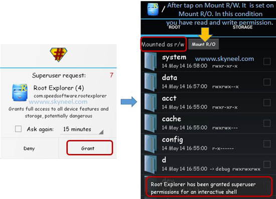 How to get read or write permission in Android phone