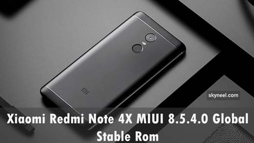 Xiaomi Redmi Note 4X MIUI 8.5.4.0 Global Stable Rom