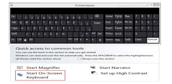 How to use On Screen Keyboard in Windows Operating System